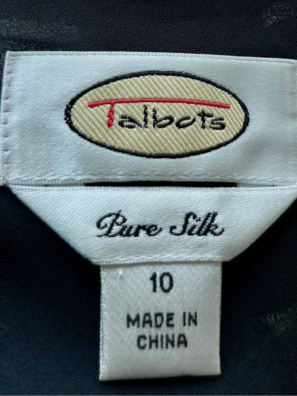 Talbots 100% Silk Black Floral Maxi Dress Purple Blue Sleeveless - 10 - Picture 3 of 7